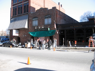 TSOT films inside The Dubliner in DTL TSOT film crew sets up to shoot inside The Dubliner