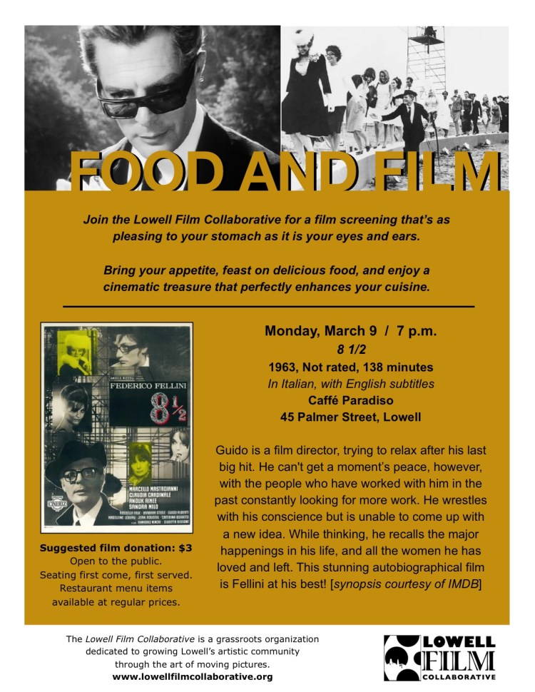 Fellini event at Caffe Paradiso!