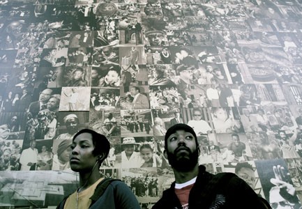 Wyatt Cenac and Tracey Higgins