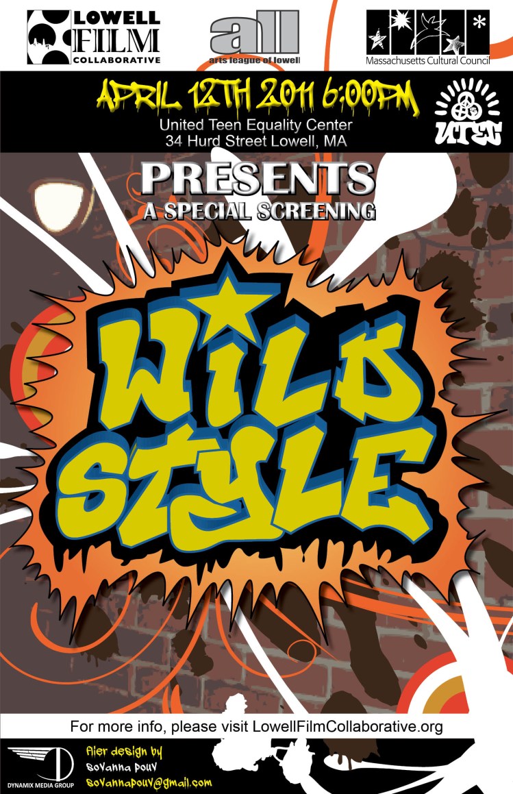 "Wild Style" comes to UTEC in Lowell, April 12!